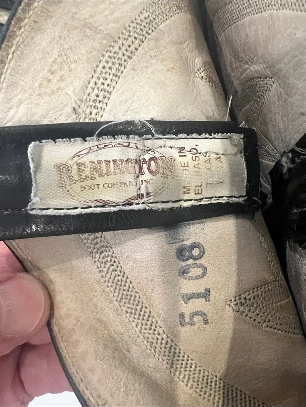 Remington El Paso Black Custom Caiman Men's Cowboy Boots